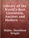 Imagen de portada para Library of the World's Best Literature, Ancient and Modern — Volume 11